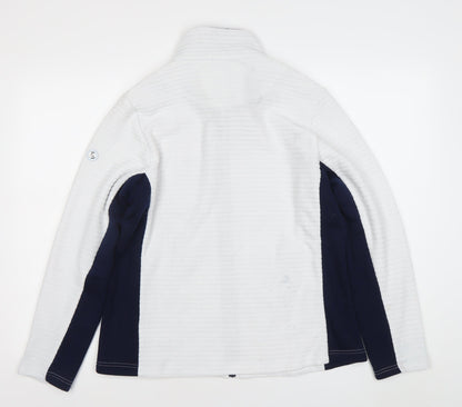 Paco Women’s White & Navy Full Zip Sweatshirt Size 16 Activewear