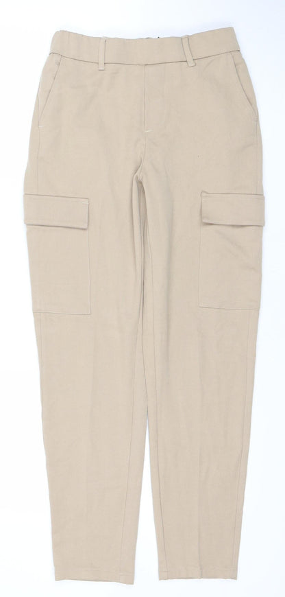 Vero Moda Womens Beige XS Cargo Tapered Trousers Casual
