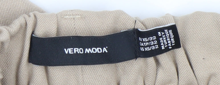 Vero Moda Womens Beige XS Cargo Tapered Trousers Casual