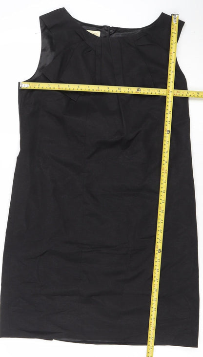 Monsoon Women’s Black Size 14 Sleeveless Sheath Knee Length Dress