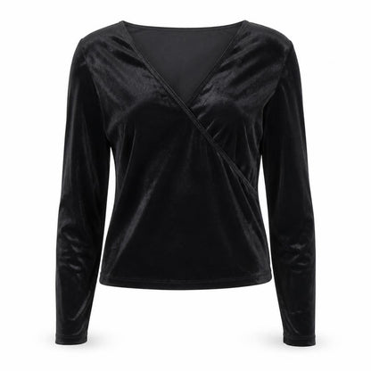 Womens UK Size M Diesel Black Wrap Blouse