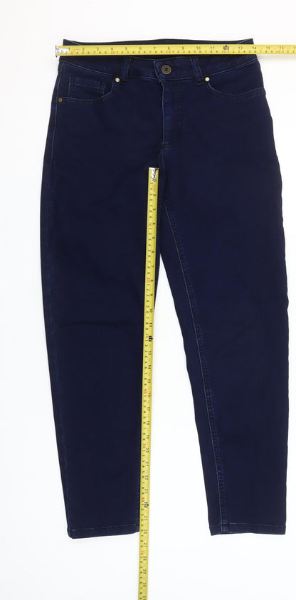 No2moro Womens Blue Skinny Jeans Size 8 Slim Fit Mid Rise Stretch