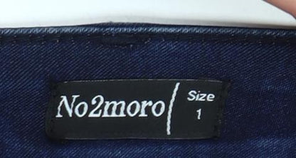 No2moro Womens Blue Skinny Jeans Size 8 Slim Fit Mid Rise Stretch