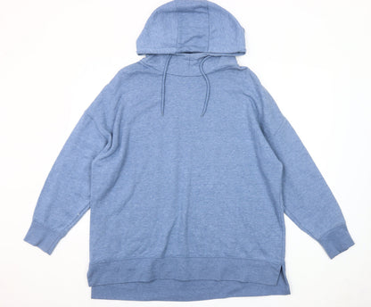 St. Bernard Dunnes Women’s Blue Pullover Hoodie Size L Relaxed Fit
