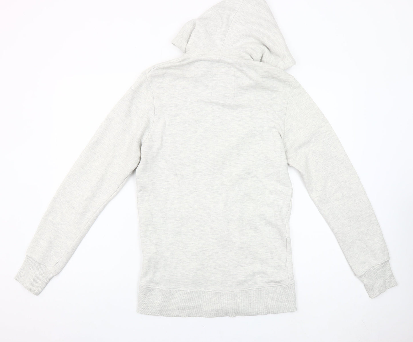 Pull & Bear Men’s Grey Full Zip Hoodie Size S Cotton Blend