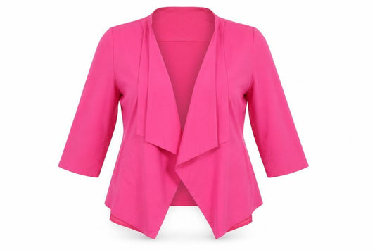 Savoir Womens Pink Size 14 Shawl Lapel Suit Jacket