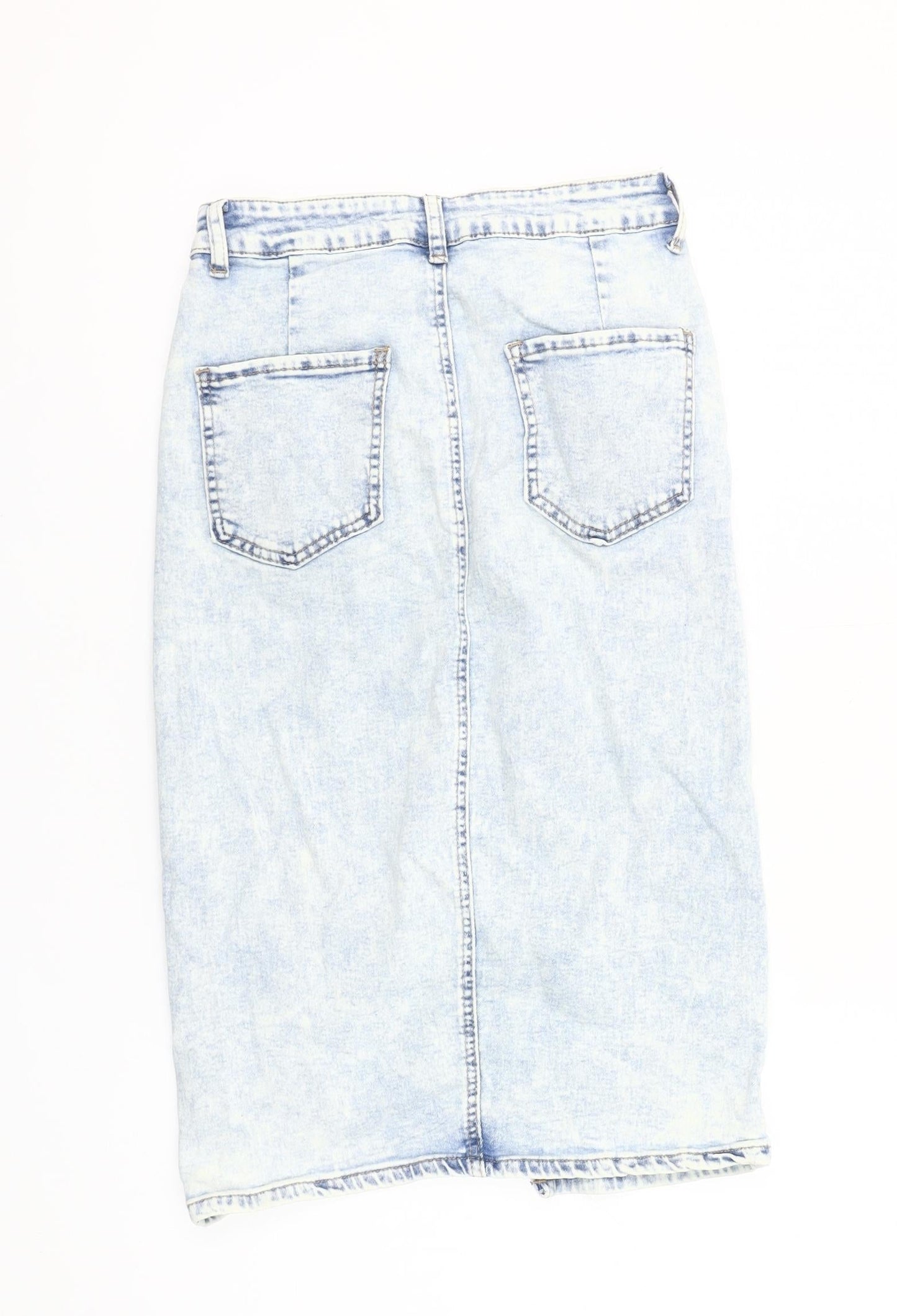 Shein Women’s Blue Denim High Rise Pencil Skirt Size 10