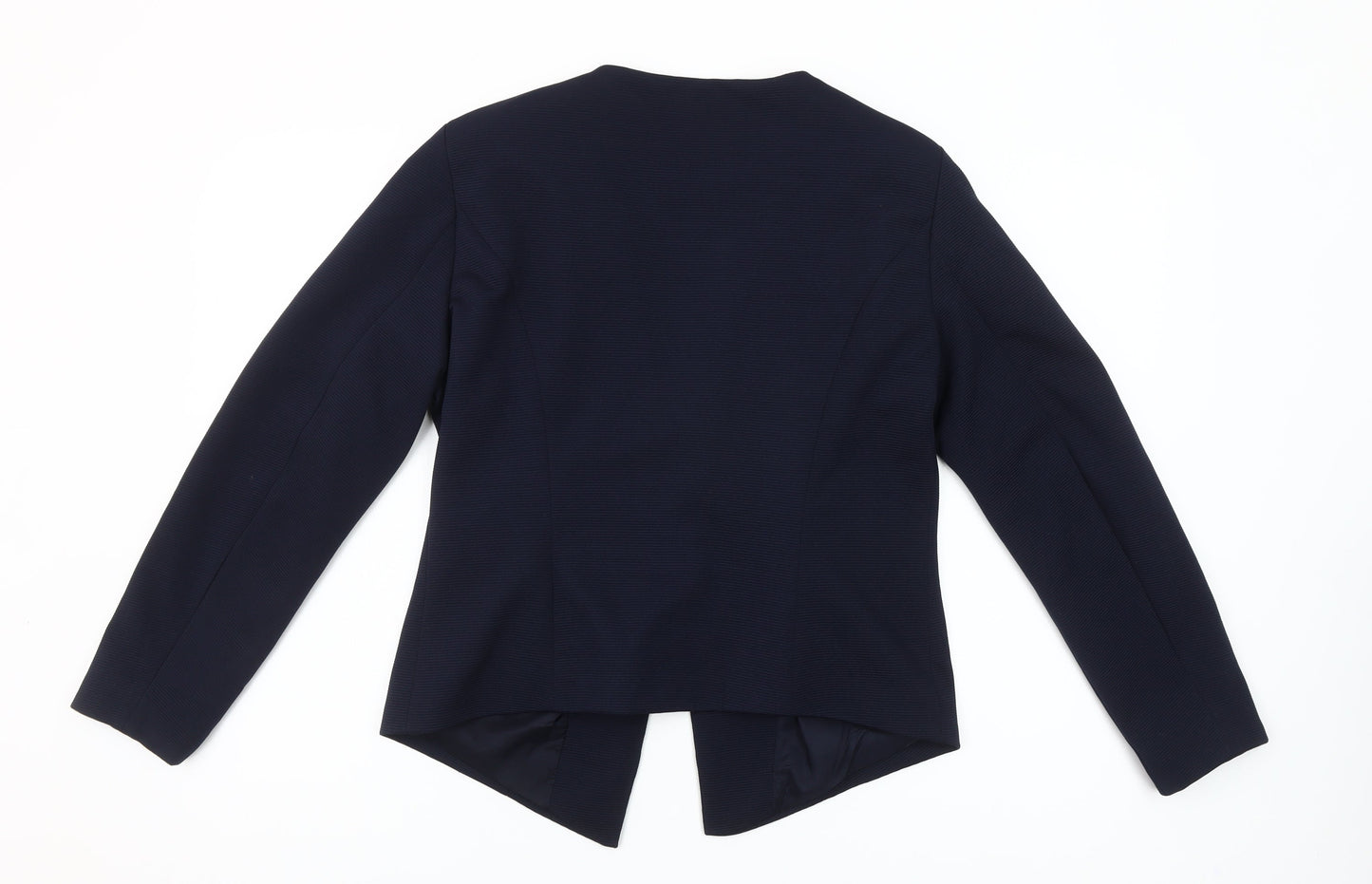 ONLY Womens Blue Tailored Open Front Blazer Jacket Size 10