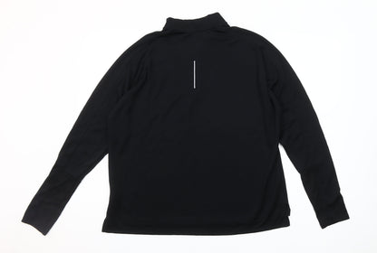 Nike Women Black XL Dri-Fit Running Long Sleeve 1/4 Zip Top