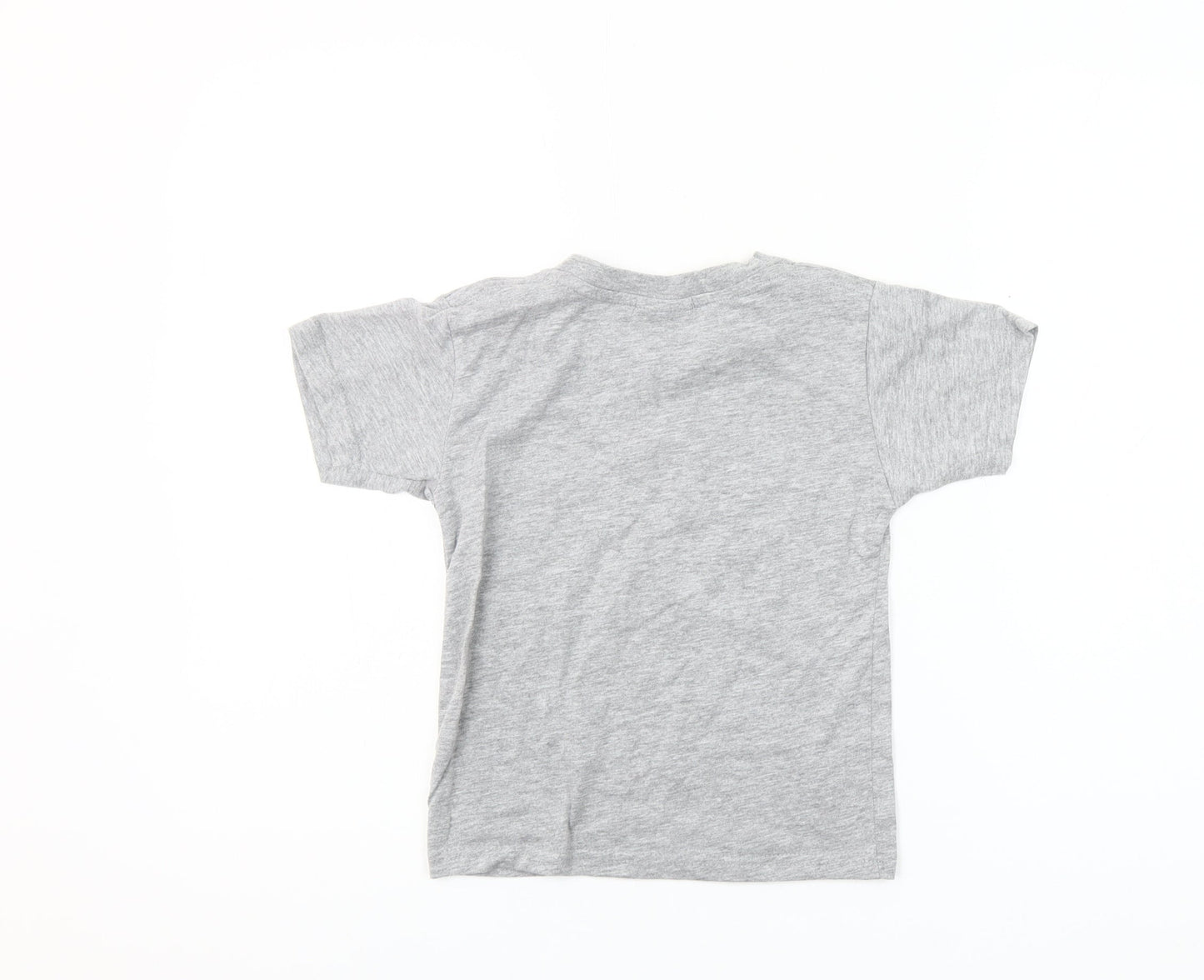 Oz Designs Girls Grey T-Shirt Size 6 Years AUS Flag Print Casual Top