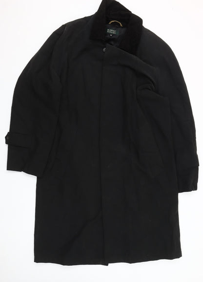 Blarney Woollen Mills Men's Black Cotton Overcoat Size M