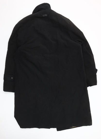 Blarney Woollen Mills Men's Black Cotton Overcoat Size M