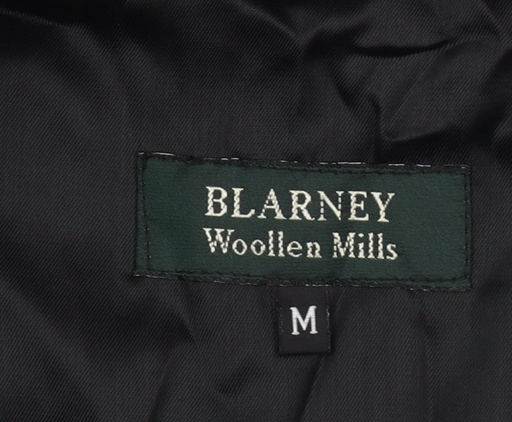Blarney Woollen Mills Men's Black Cotton Overcoat Size M
