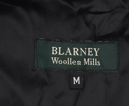 Blarney Woollen Mills Men's Black Cotton Overcoat Size M