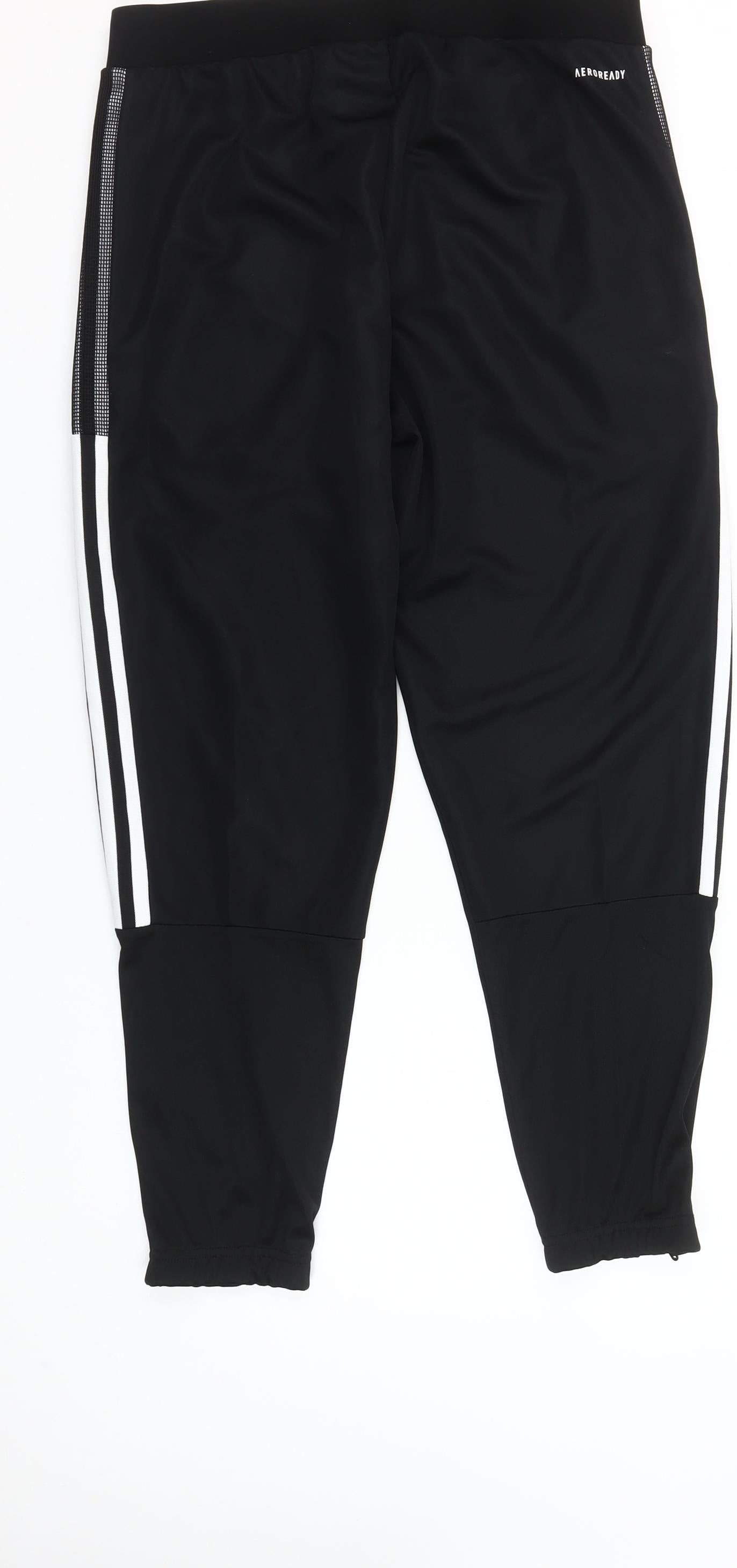 Adidas Women’s Black Tapered Track Pants M Regular Fit Activewear