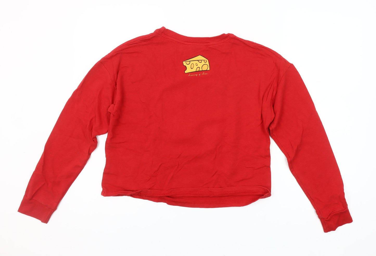 Tom and Jerry Women's Red 10-12 Long Sleeve Cartoon Nightshirt
