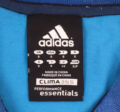Adidas Men’s Blue Polo Shirt Size S Clima365 Essentials Sportswear