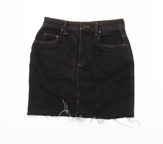 Esprit Women’s Black Denim Pencil Skirt Size 12 Mid Rise Casual