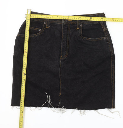 Esprit Women’s Black Denim Pencil Skirt Size 12 Mid Rise Casual