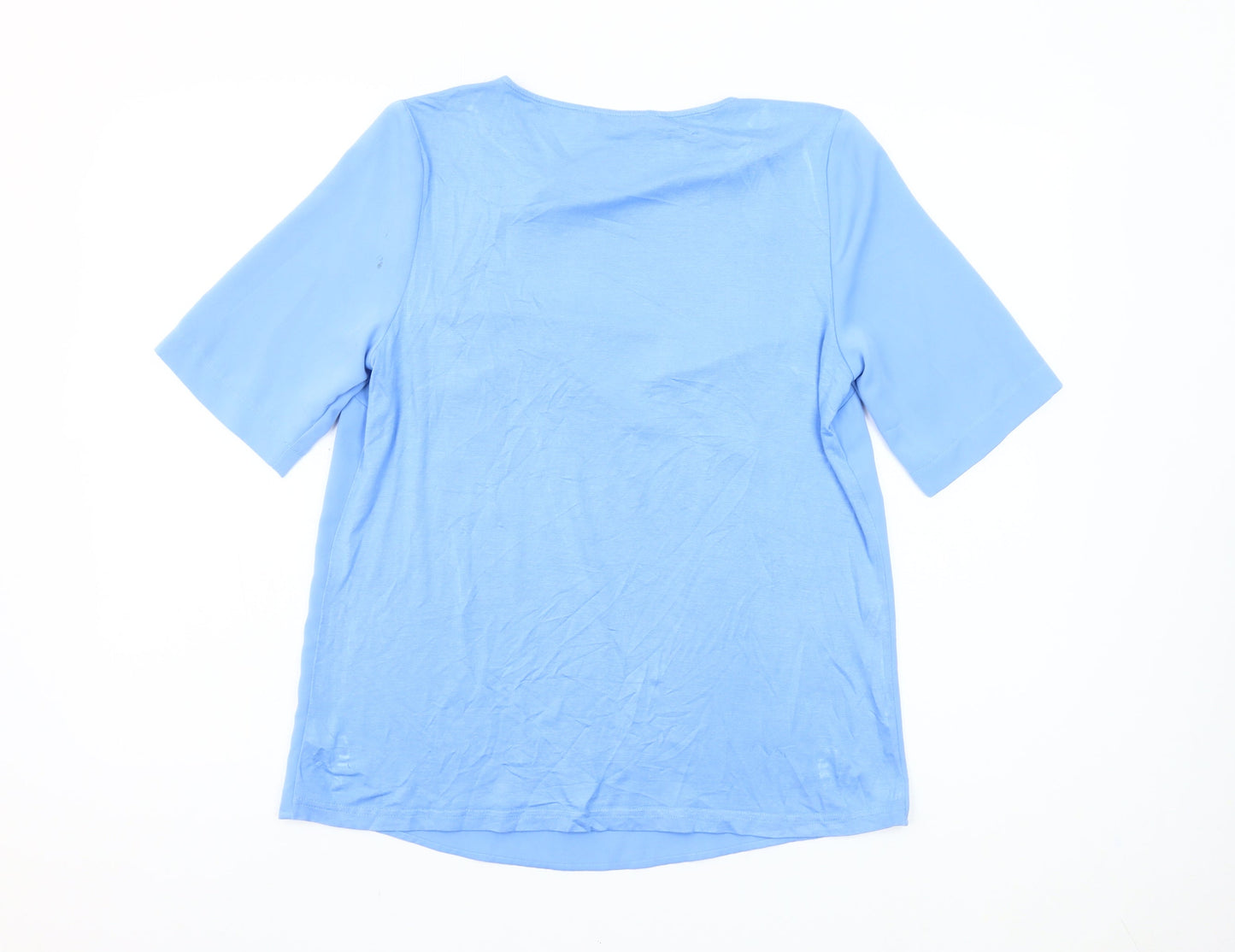 Dunnes Women’s Blue Short Sleeve Blouse Size S Regular Fit