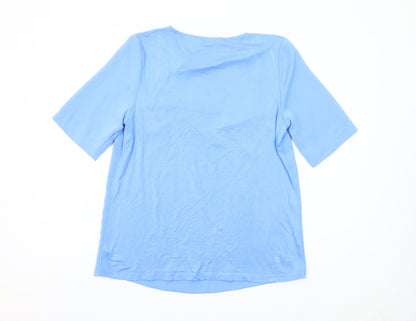 Dunnes Women’s Blue Short Sleeve Blouse Size S Regular Fit
