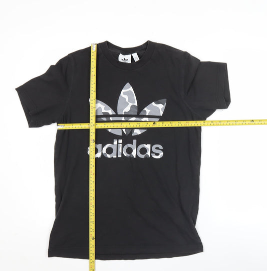 Mens UK Size S adidas Black  T-Shirt