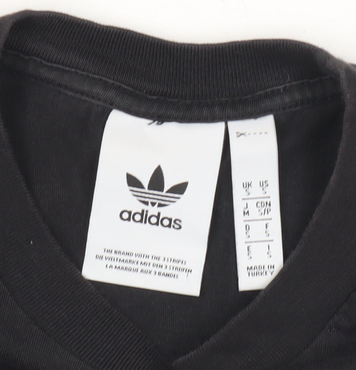 Mens UK Size S adidas Black  T-Shirt