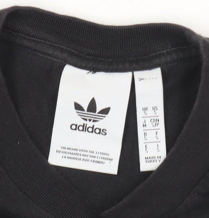 Mens UK Size S adidas Black  T-Shirt