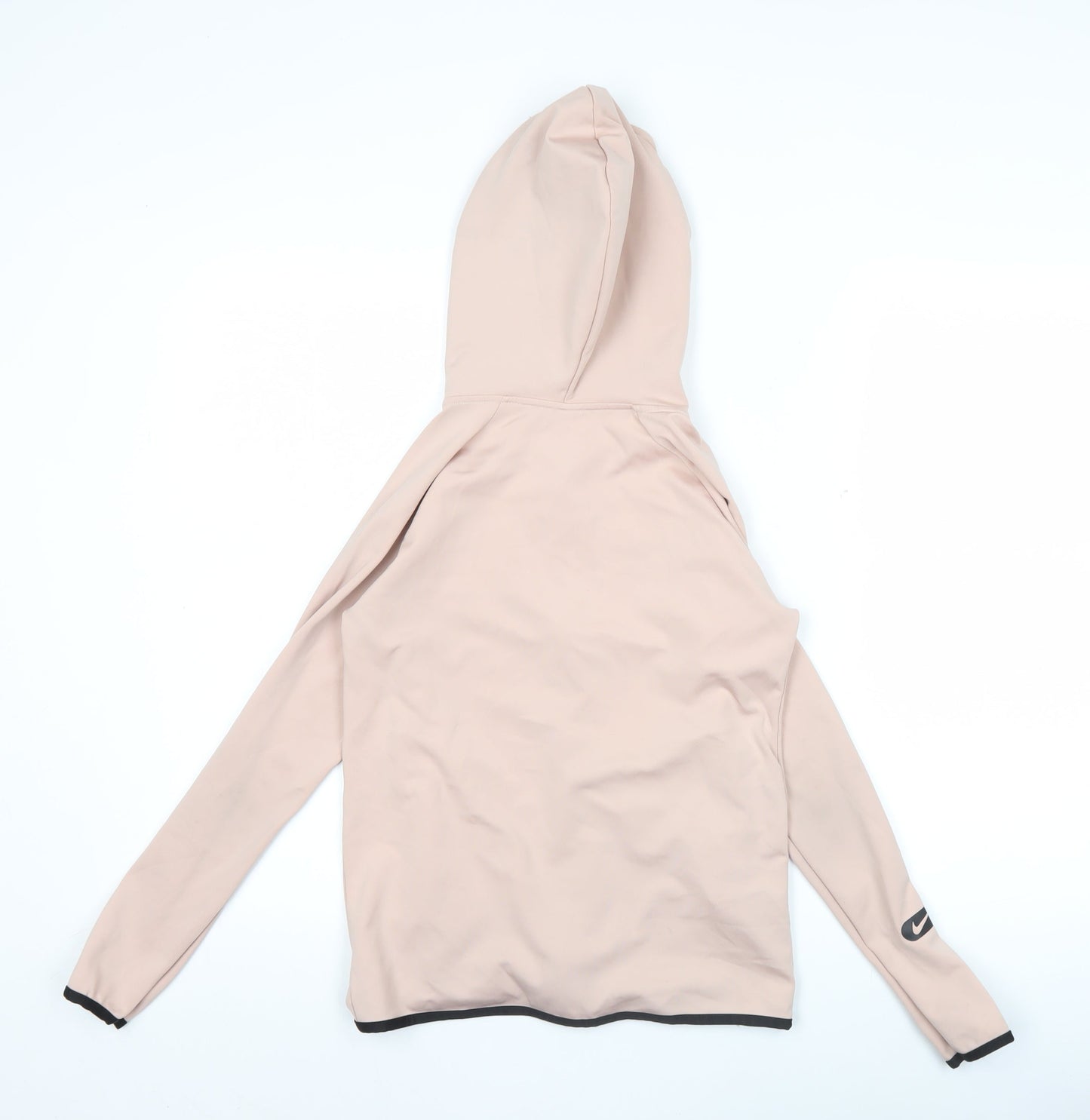 Nike Women’s Beige Full Zip Hoodie Jacket Size S Dri-Fit Training