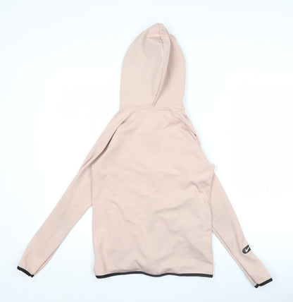 Nike Women’s Beige Full Zip Hoodie Jacket Size S Dri-Fit Training