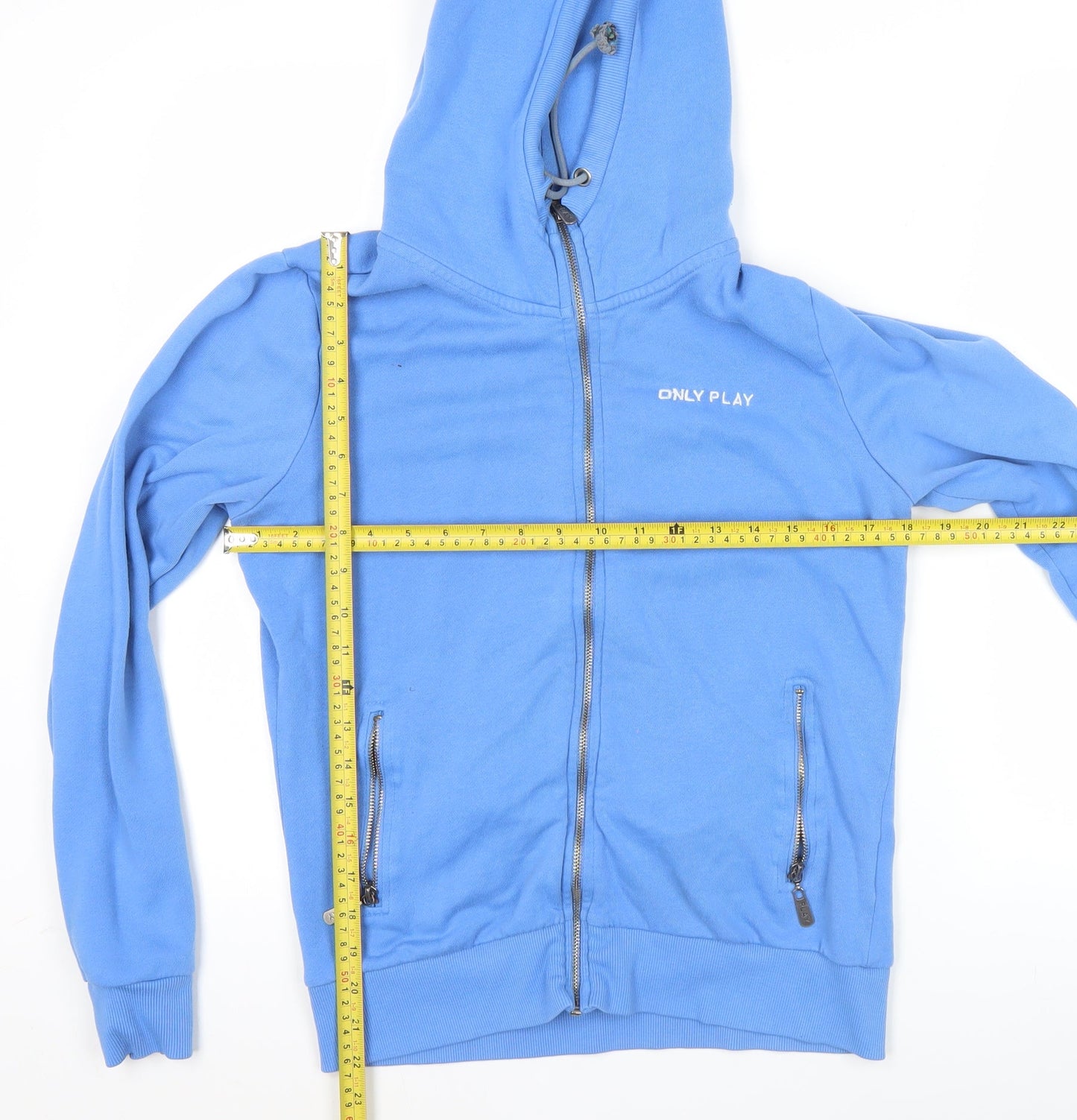 ONLY PLAY Women’s Blue Full Zip Hoodie Size L Sportswear
