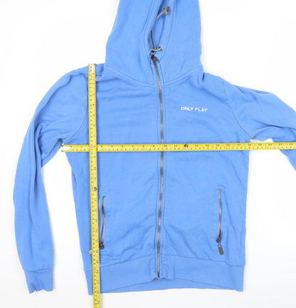 ONLY PLAY Women’s Blue Full Zip Hoodie Size L Sportswear