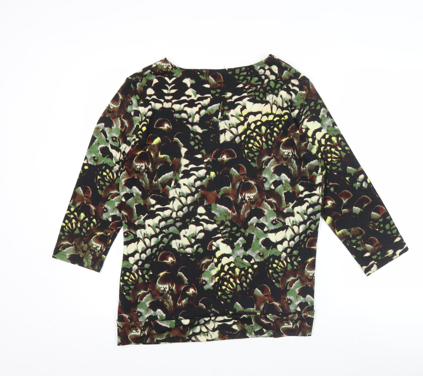Klass Womens Multicoloured Floral Tunic Blouse M 3/4 Sleeve