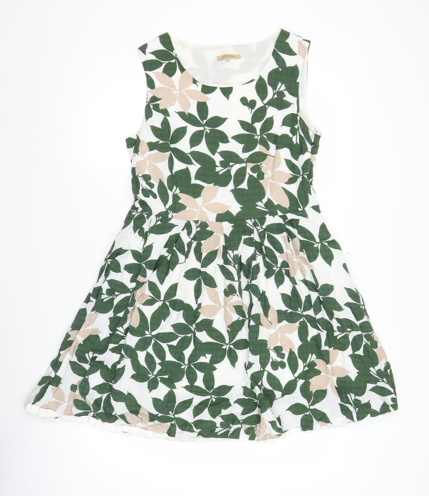 Sweet Miss Women’s Green Floral Fit & Flare Sleeveless Dress L