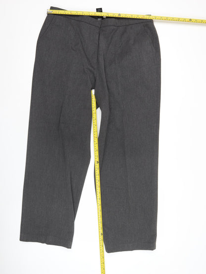 Eastex Womens Grey Wide-Leg Trousers Size 18 Lined Workwear