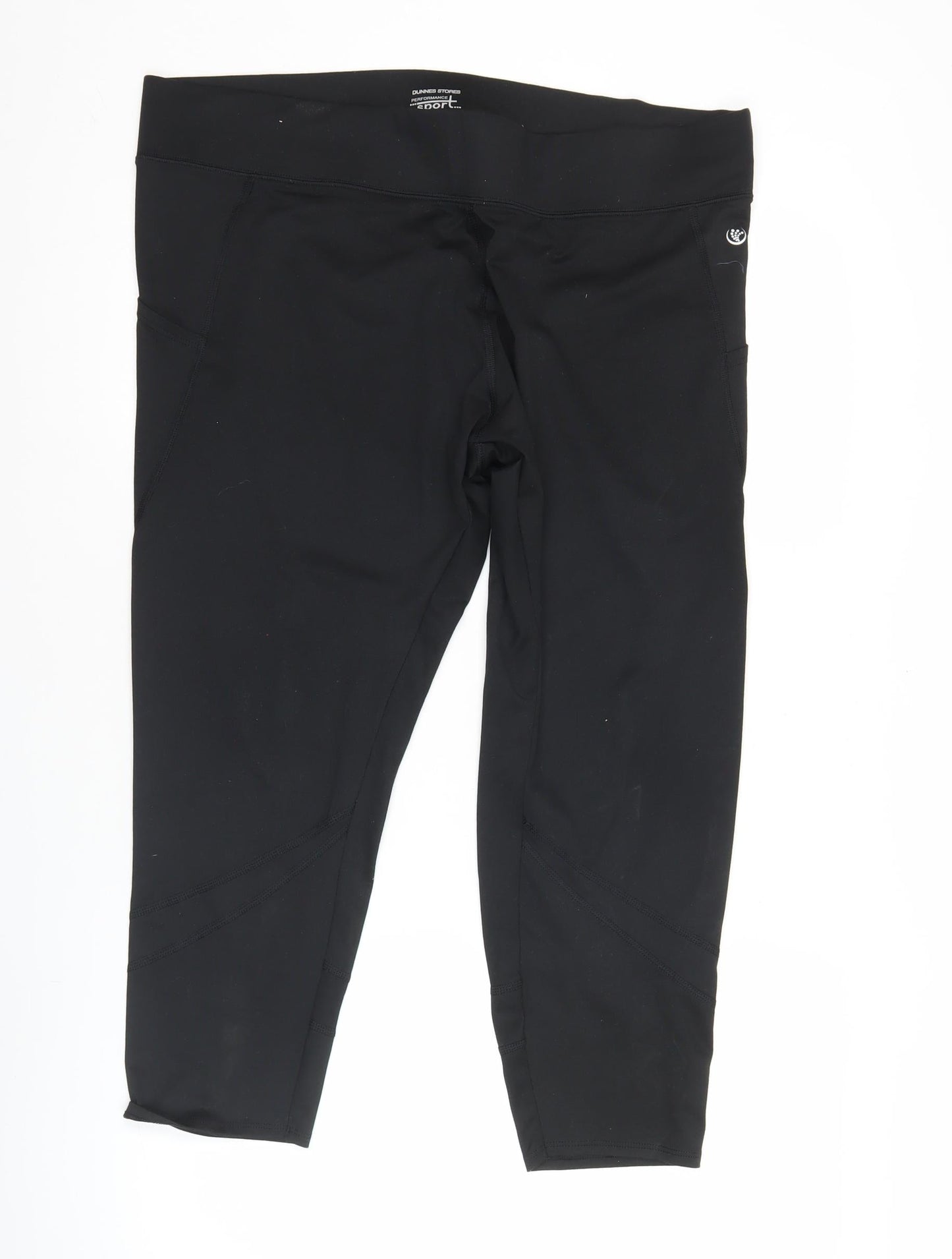 Dunnes Stores Women’s Black XL Activewear Leggings Gym Yoga Slim Fit