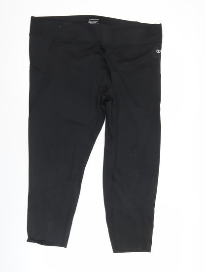 Dunnes Stores Women’s Black XL Activewear Leggings Gym Yoga Slim Fit