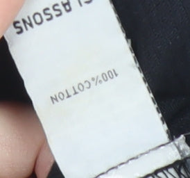 Glassons Womens Black Corduroy A-Line Mini Skirt Size 8