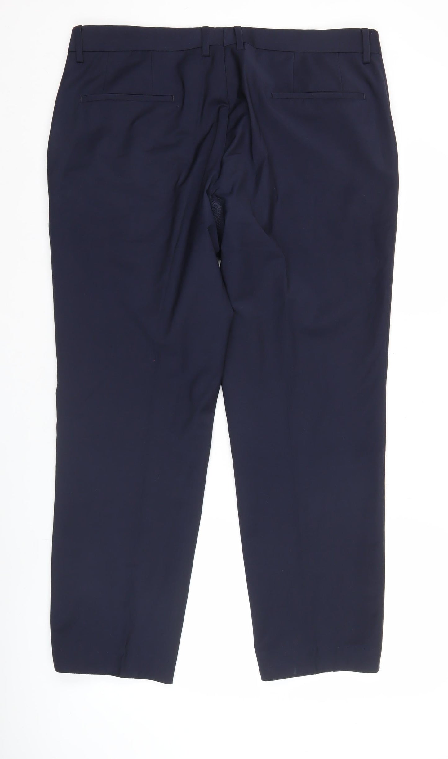 BOSS Men’s Blue Slim Fit Wool Blend Dress Pants Size 27