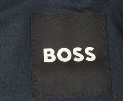 BOSS Men’s Blue Slim Fit Wool Blend Dress Pants Size 27