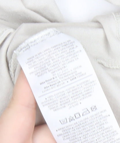 Nike Men's Beige Short Sleeve Crew Neck Cotton T-Shirt Size M