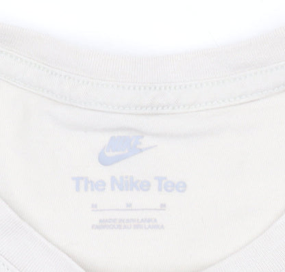 Nike Men's Beige Short Sleeve Crew Neck Cotton T-Shirt Size M