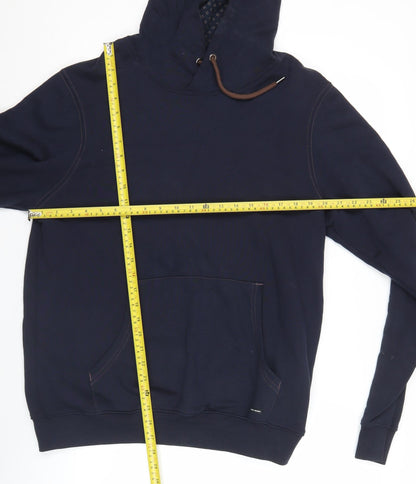 Guide London Men’s Blue Pullover Hoodie L Cotton Casual