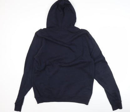 Guide London Men’s Blue Pullover Hoodie L Cotton Casual