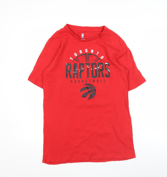 NBA Toronto Raptors Mens Red XL Graphic Print T-Shirt