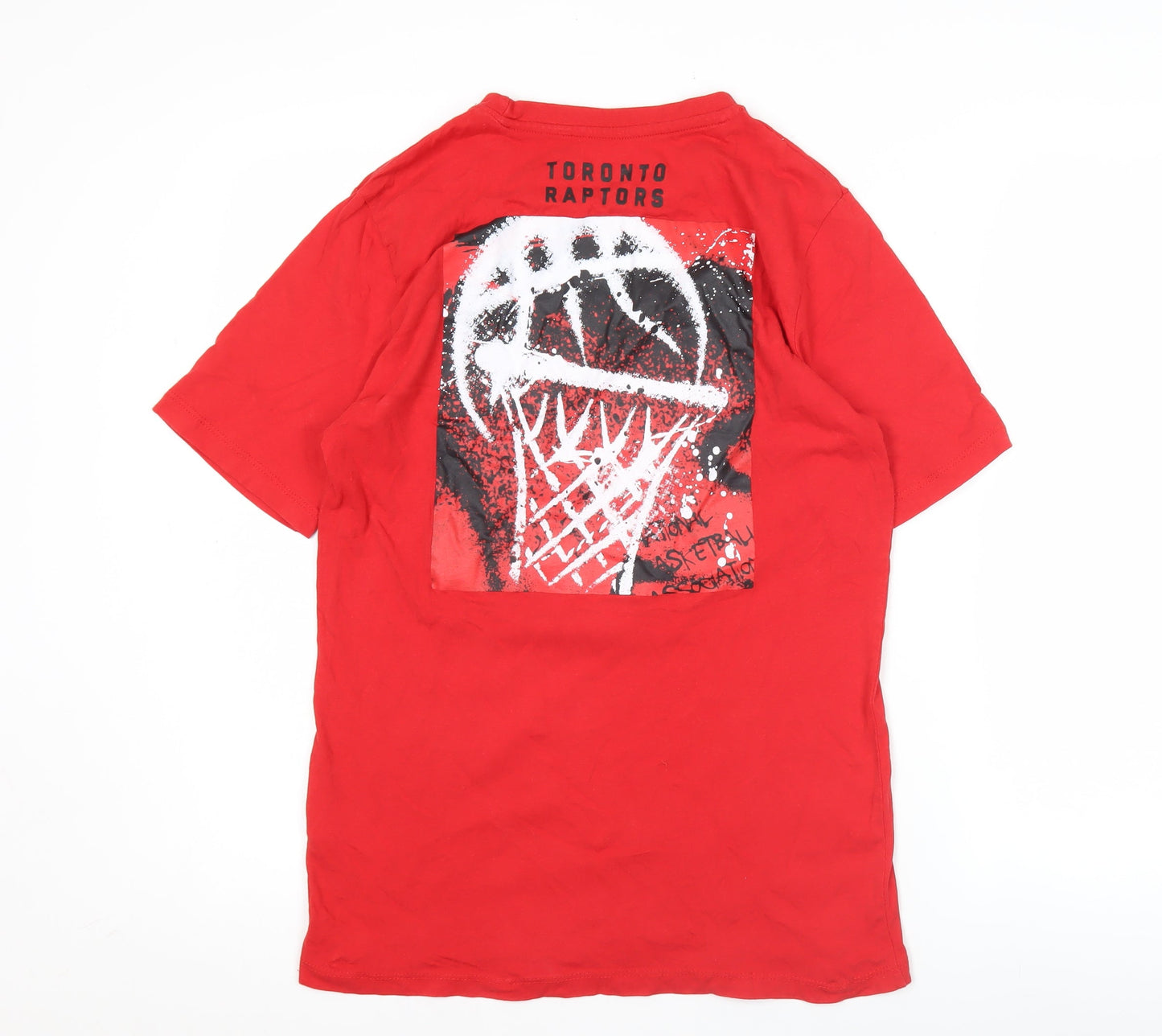 NBA Toronto Raptors Mens Red XL Graphic Print T-Shirt