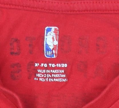 NBA Toronto Raptors Mens Red XL Graphic Print T-Shirt