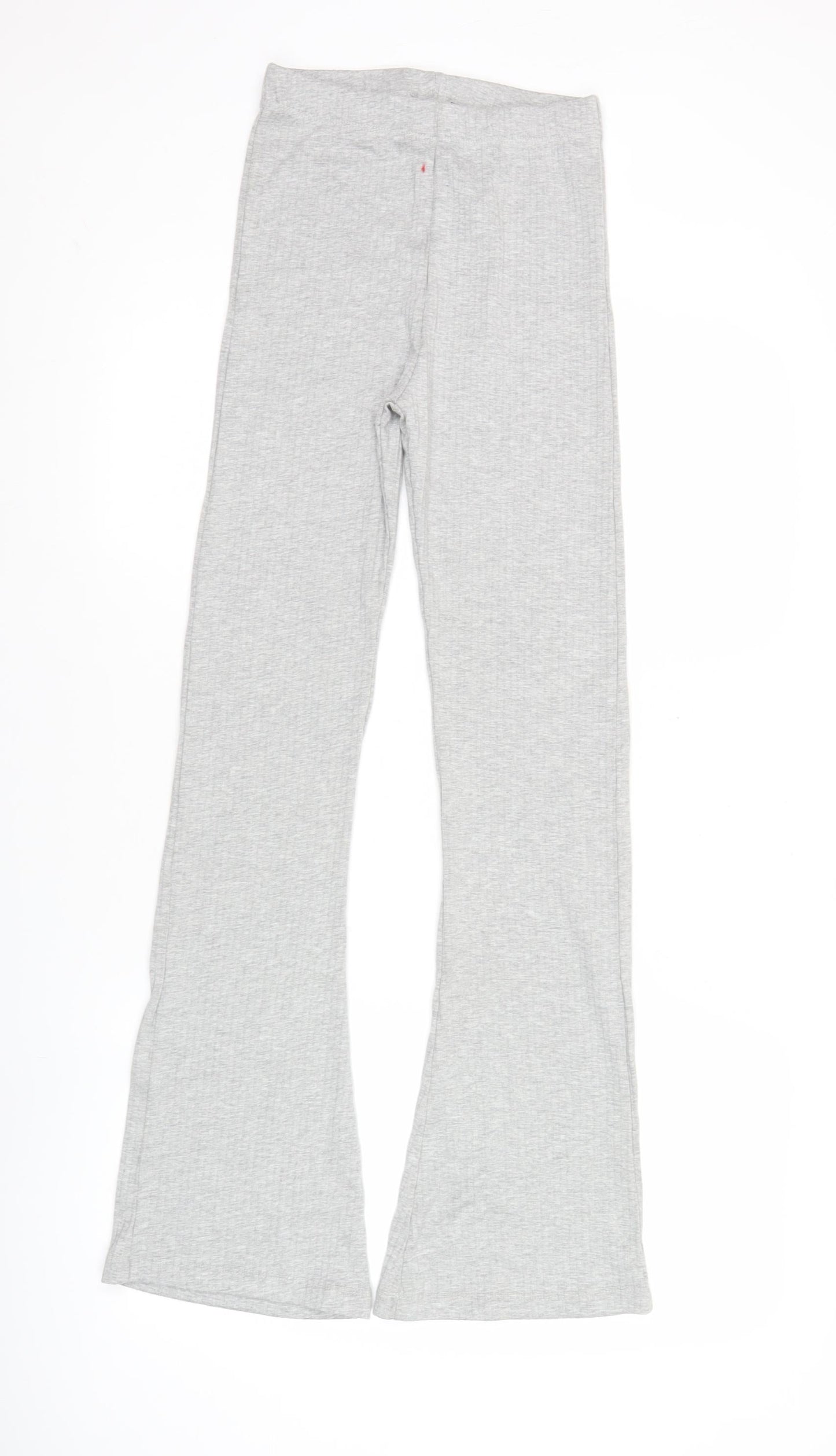 MG Womens Grey Jersey Cotton Blend Leggings Size 10 Slim Fit