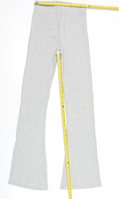MG Womens Grey Jersey Cotton Blend Leggings Size 10 Slim Fit