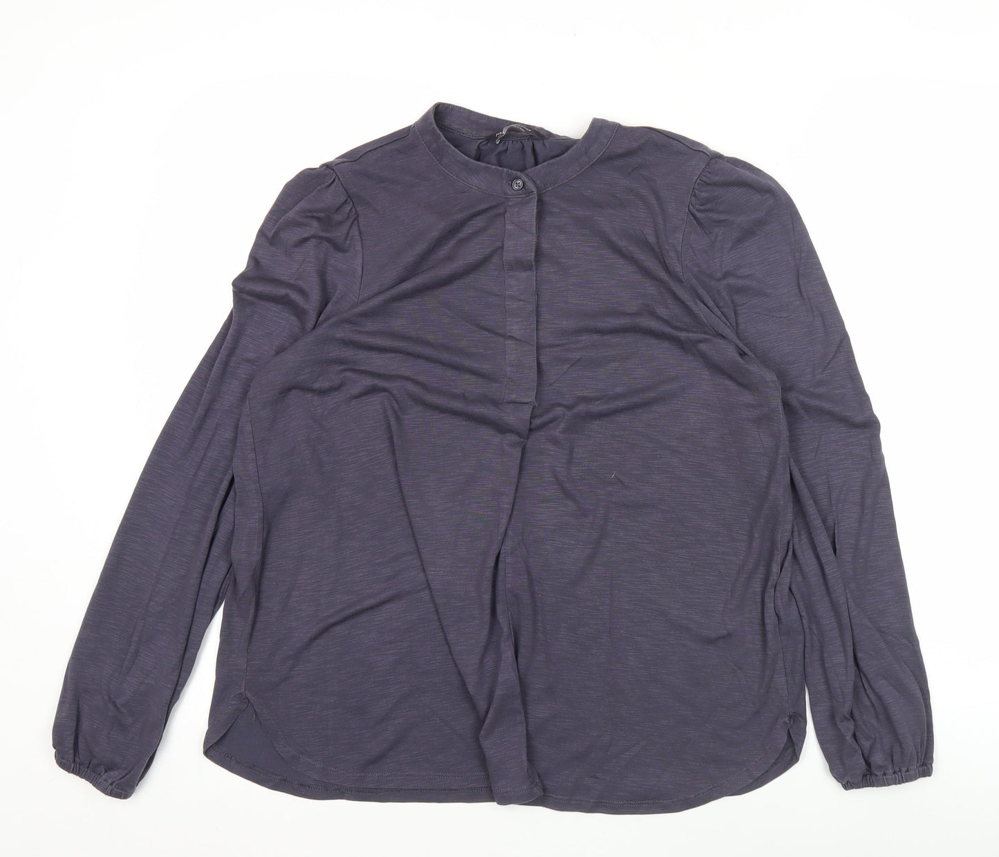 Marks and Spencer Women’s Purple Blouse Size 12 Long Sleeve